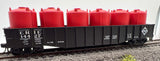 Athearn 1653 Erie gondola with cannisters HO SCALE Like New