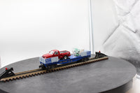 K Line K661-1431 O Gauge Flatcar with '98 Ford Pickup and Figures 10 O SCALE Like New