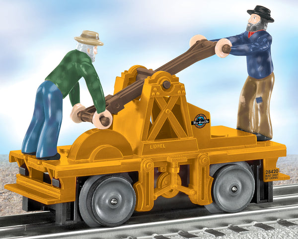 Lionel 6-28420 Denver & Rio Grande Western Hand Car O SCALE NEW