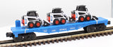 Lionel 6-16923 lionel Lines Flat Car w/ 3 753 Bobcats O SCALE (custom ) Like New