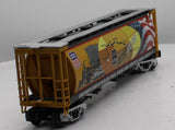 MTH Railking 30-75708 Union Pacific  UP  4-Bay Cylindrical Hopper MAP Car O SCALE Used Excellent