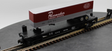 MTH 30-7608 New York Central NYC Pacemaker Semi-Scale Flat Car w/Trailer O Scale Like New
