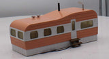MTH Railking 30-90109 Salmon & White Stainless Mobile Home O SCALE Like New