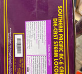 MTH Premier 20-3125-1 SOUTHERN PACIFIC SP AC-6 CAB FORWARD  Steam Engine Proto-Sound O SCALE Used Excellent Damaged Box