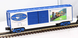 MTH Railking 30-74133 White Swan Park RailKing 40' Double Door Box Car O SCALE Like New