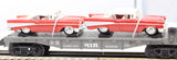 MTH 30-7610 MTH w/57 Chevys Flat Car RailKing O Scale Used