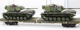 MTH Premier 20-92282C U.S. Army 60 Flat Car w/(2) M60 Tanks O SCALE Like New