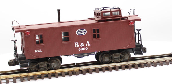 Lionel 6-6920 Boston & Albany Woodside Illuminated Caboose O SCALE Used Damaged Box