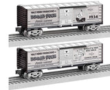 Lionel 2328450 Disney100 Donald Duck Vault Moments Boxcar O SCALE NEW