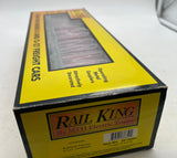 MTH Railking 30-76601 Christmas RailKing Flat Car - w/Bulkheads & LCL Containers O SCALE Like New
