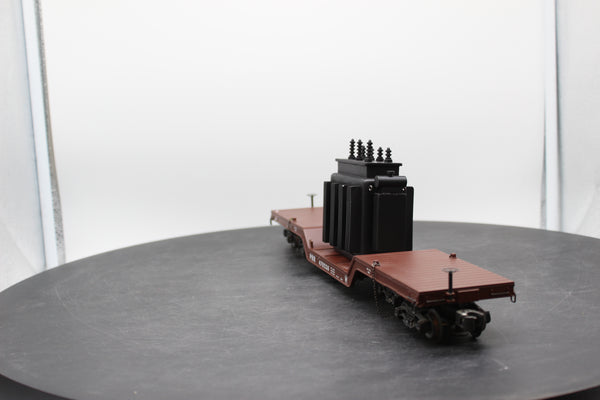 K-Line K692-1891 PRR Die-Cast flatcar with Transformer O SCALE Used Damaged Box
