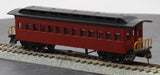 Bachmann 13402 COACH (1860-1880 ERA) - PAINTED UNLETTERED RED HO SCALE Used Excellent Damaged Box