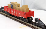Lionel 6-9307 ERIE Animated Cop & Hobo Gondola O Scale (car is dirty) Used WRONG BOX