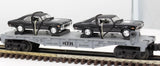 MTH Railking 30-7661 Auto Transport Flat Car w/Ertlr 1970 Nova O SCALE Like New