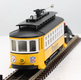 MTH Railking 30-2581 NFL - Pittsburgh Steelers Bump-n-Go Trolley O SCALE Like New