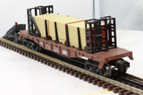 Lionel 6-16333 Frisco Bulkhead Flatcar w/load O SCALE Like New