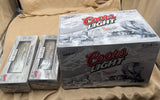 MTH 30-1433-1, 30-78040, 30-78061 Coors Light Railking Silver Bullet Train Set with Proto-Sound 2.0 with Rare Tail Car & Add-On Reefer limited O Scale Like New