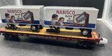 MTH Premier 20-95738 Pennsylvania PRR Flat Car w(2) PUP Trailers OREO O SCALE Like New