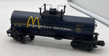 MTH 30-7327 MCDONALDS Tank Car RailKing O Scale Like New
