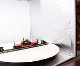 Lionel 6-16955 ATSF Flatcar With Ertl Challenger O Scale Like New Damaged Box
