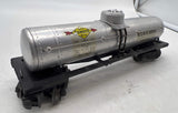 Lionel postwar 6555 SUNOCO gas oils logo Single Dome Tank Car O Scale Used Excellent No Box