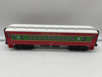 MTH 30-4218A, 30-4218B, 30-4218C Railking (Set of 3) O-27 Christmas Express Lines Passenger Car Set O Scale NEW Damaged Box