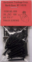 GarGraves 809-50 Track Screws No 4 X 1" package of 50 limited NEW