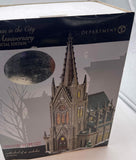 Department 56 56.59248SE Christmas in the City "Cathedral of St. Nicholas" Artist Signed Ceramic Building  Like New