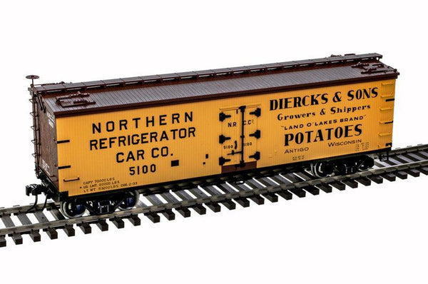 Atlas 3001683-2 DIERCKS AND SONS POTATOES 40' Wood Refrigerator Car #5105 limited O Scale NEW