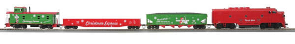 MTH 81-4006-0 Christmas  F-3 Diesel R-T-R Deluxe Freight Train Set DCC READY HO Scale Like New