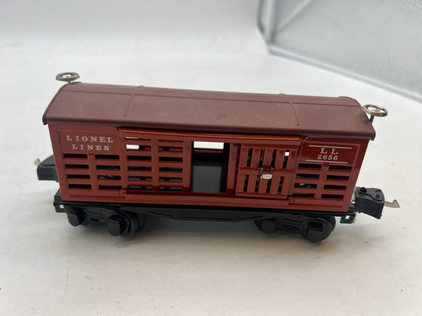 MTH Tinplate 11-70040 Cattle Car #2656 O Gauge  - Tinplate o SCALE Used Excellent No Box