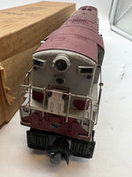 Lionel POSTWAR 2321 LACKAWANNA TRAINMASTER DIESEL LOCOMOTIVE MAROON ROOF O SCALE Used Damaged Box