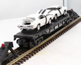 MTH 30-7680 MTH Transport Flat Car RailKing w/ 1970Chevelles O Scale Like New