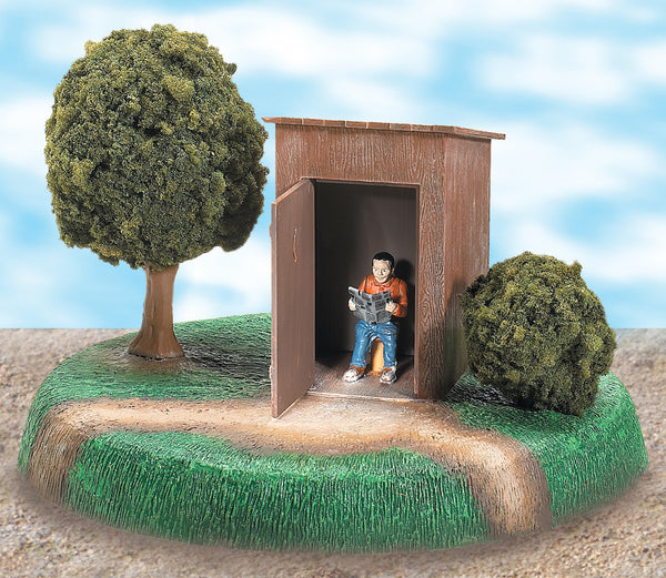 Lionel 6-34150 The Reading Room Operating Outhouse building O SCALE Like New