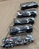 MTH 30-78061, 30-1433-1 Coors Light Silver Bullet Train Set w/ Rare Add-On Tail Car limited O Scale Like New
