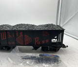 LGB 4076-W02 WHITE PASS YUKON ROUTE HOPPER W / COAL LOAD G Scale Used Excellent