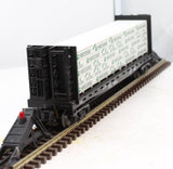 MTH 30-7637 ERIE LACKAWANNA Flat Car RailKing O Scale Like New