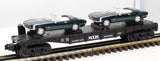 MTH Railking 30-7670 MTH Transport Flat Car w/'67 Camaros #1967 O SCALE Like New
