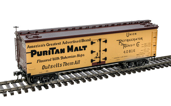 Atlas 3001686-1 PURITAN MALT 40' Wood Refrigerator Car #40816 limited O Scale NEW