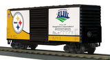 MTH Railking 30-74560 Pittsburgh Steelers 40' High Cube Box Car Super Bowl XLIII O SCALE Like New
