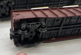 3PRRCLFC SET OF 3 PENNSYLVANIA RAILROAD PRR  & MICHIGAN CENTRAL GONDOLAS WITH CUSTOM LOADS (latch couplers, 1 car missing coupler) as is HO SCALE Used WRONG BOX