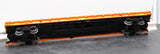 MTH Premier 20-95147 Norfolk Southern 60' Flat Car w(4) ScaleTrax 10" Straights O SCALE Like New Damaged Box