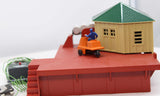 American Flyer 4-2300 operating Automatic Oil Drum Loader S SCALE Used Damaged Box as is complete