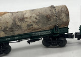 Lionel 6-29449-2 TWO Weyerhaeuser Timber Skeleton Log Cars (177 176) O SCALE Used Excellent No Box