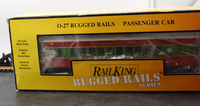 MTH Rugged Rails 33-6247 Christmas O-27 Madison Coach Car - Christmas O SCALE Like New