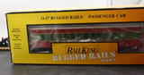 MTH Rugged Rails 33-6247 Christmas O-27 Madison Coach Car - Christmas O SCALE Like New