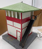 Gilbert American Flyer 593 tower white/ red trim s scale  Used Damaged Box