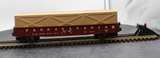 MTH Railking 30-7209 Pennsylvania Car Semi Scale Gondola & 3 crates no. 367829 O-27 Scale. O SCALE Like New