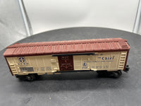 Lionel 6672 Postwar  SANTA FE REFRIGERATOR CAR No. 6672 O SCALE Used Damaged Box