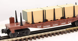 Lionel 6-16386 SOUTHERN PACIFIC Flatcar with Wood Load Mainline O Scale Used